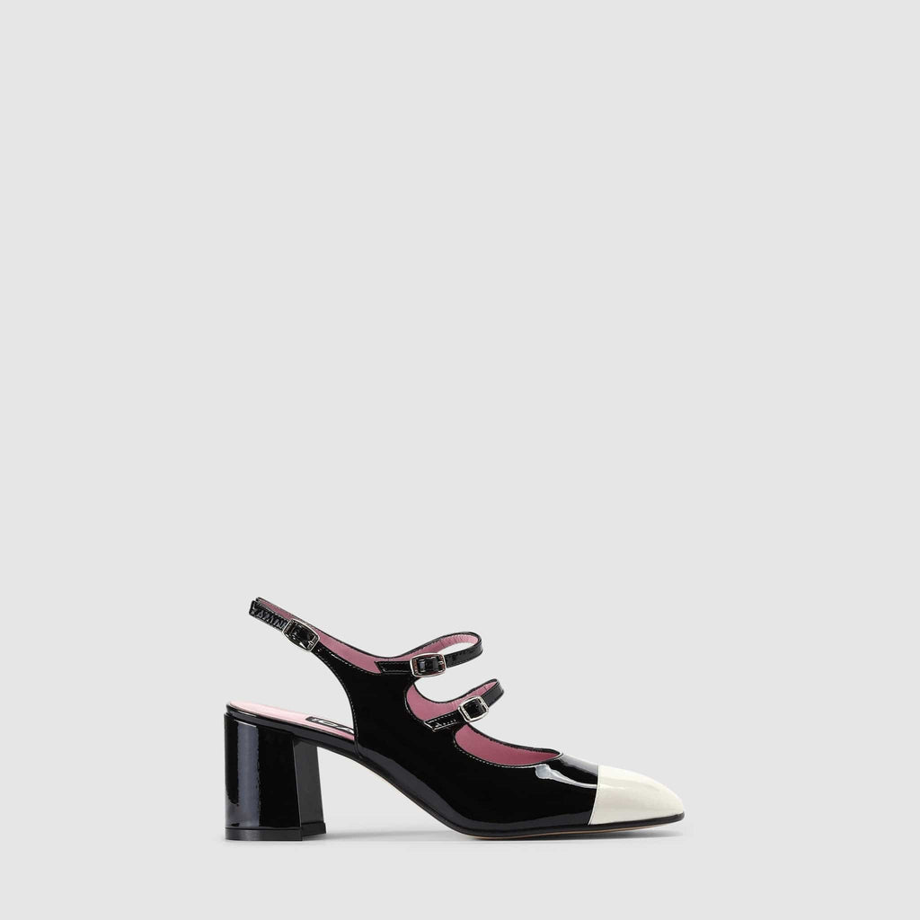 SHOES - Carel Woman's Papaya Black White  Heels