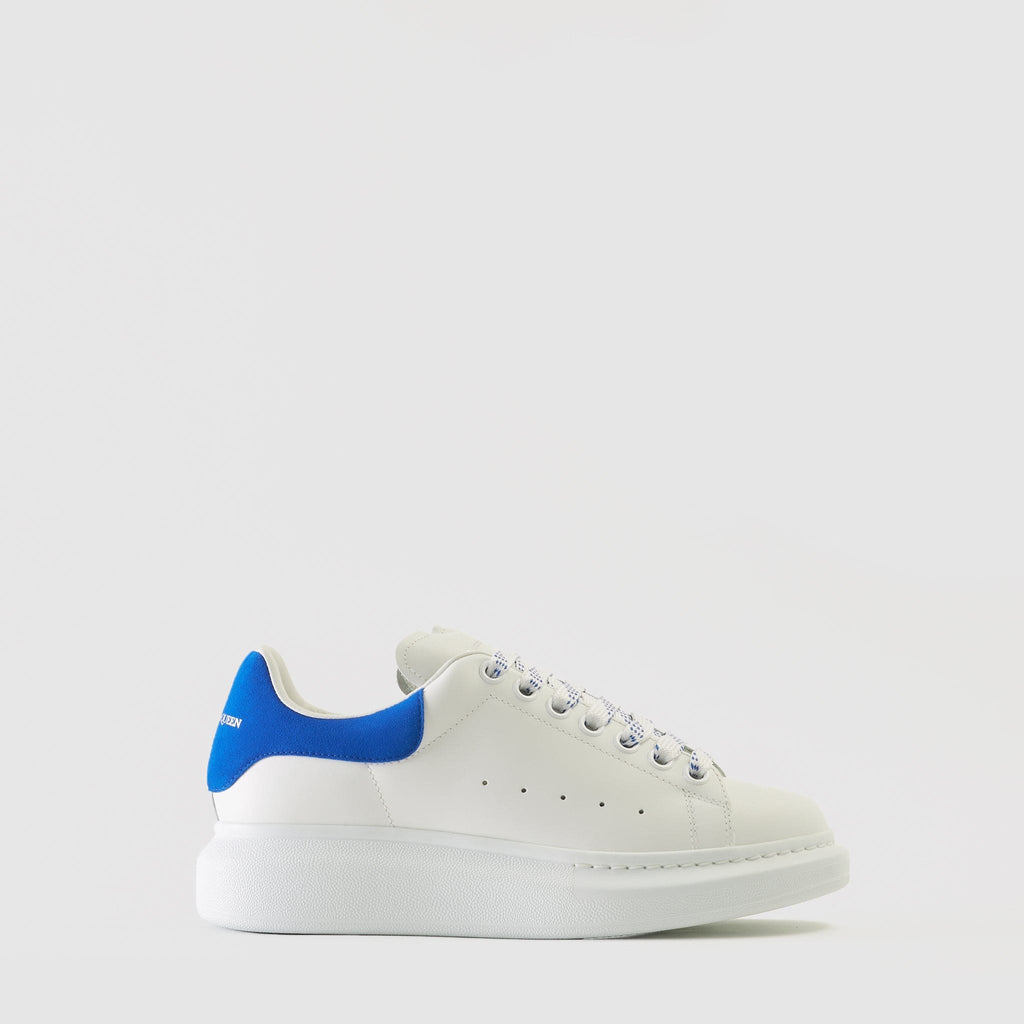 Shoes - Alexander McQueen Women's Oversized White Pop Blue Trainers