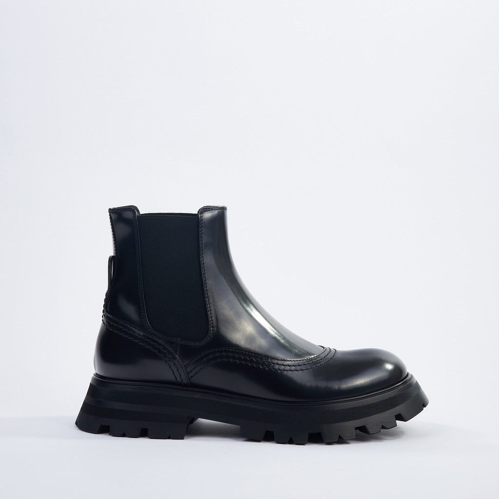Shoes - Alexander McQueen Women's Wander Low Black Ankle Boots