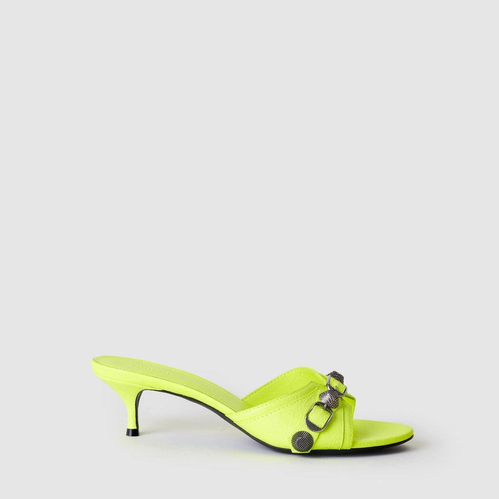 Shoes - Balenciaga Women's Cagole Yellow Sandals