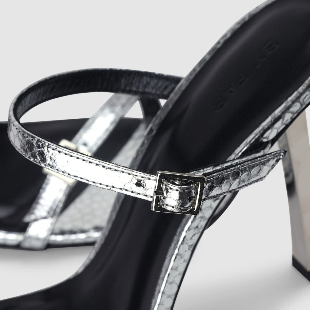 Shoes - By Far Women's Flick Silver Heels