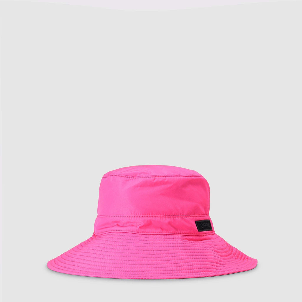 ACCESSORIES - Ganni Women's Tech Pink Bucket Hat