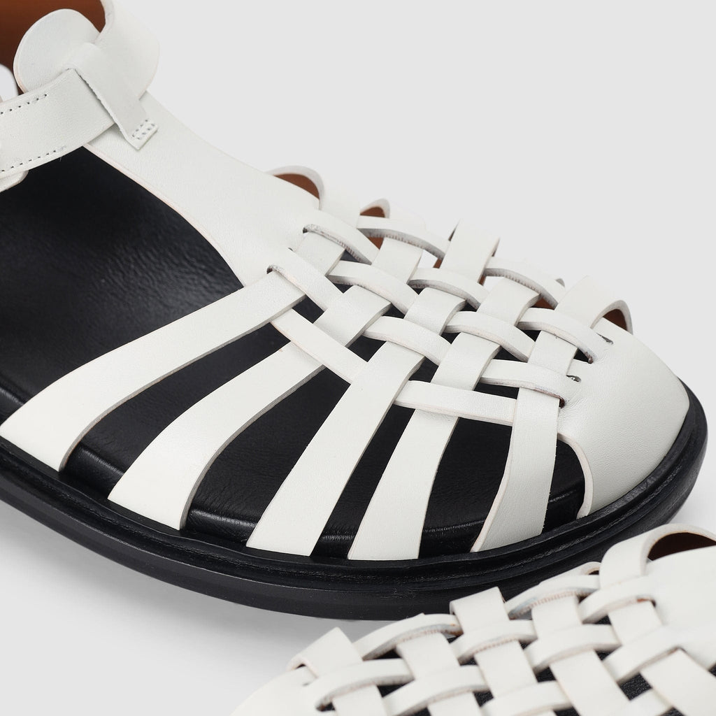 Shoes - Marni Women's Fisherman White Sandals