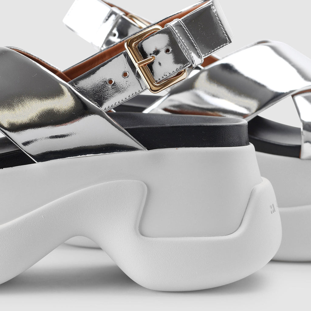 Shoes - Marni Women's Fussbett Silver Sandals