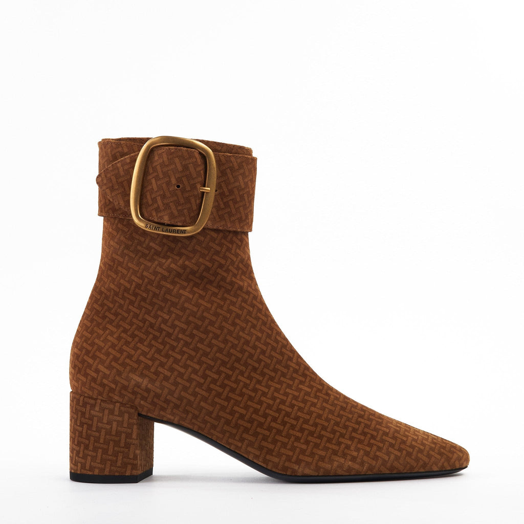 Shoes - Saint Laurent Women's Joplin Brown Ankle Boots