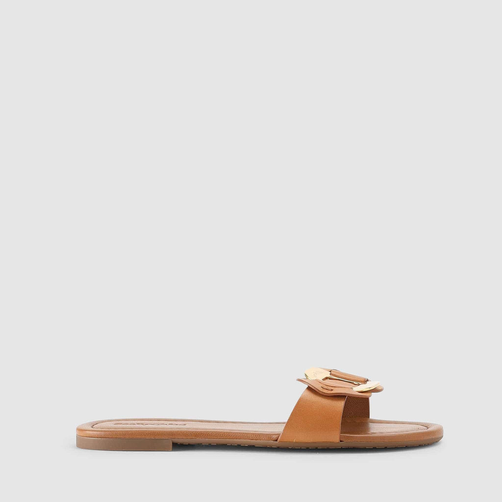 Shoes - See By Chloe Women's Chany Brown Slides