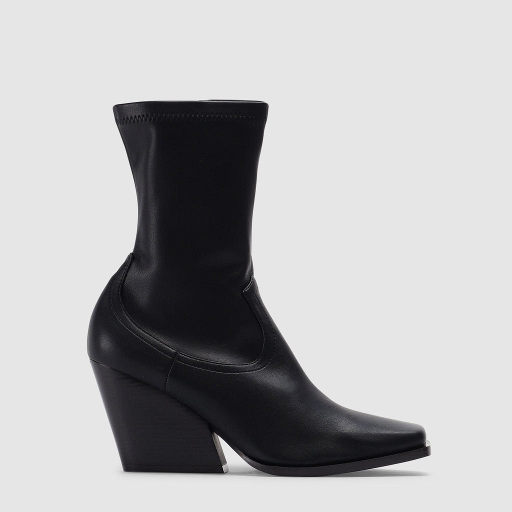 Shoes - Stella McCartney Women's Cowboy Stretch Black Boots