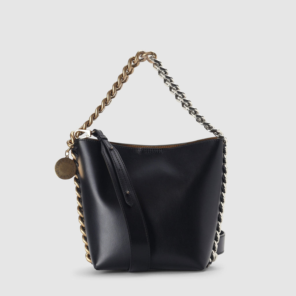 BAGS - Stella McCartney Women's Frayme Bucket Black Shoulder Bag