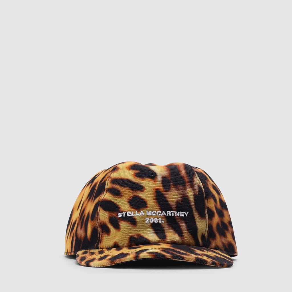 ACCESSORIES - Stella McCartney Women's Logo Leopard Brown Hat
