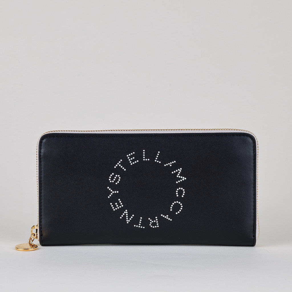 ACCESSORIES - Stella McCartney Women's Zip Bicolour Black Wallet