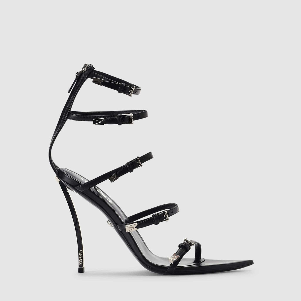Shoes - Versace Women's Pin-Point Black Sandals