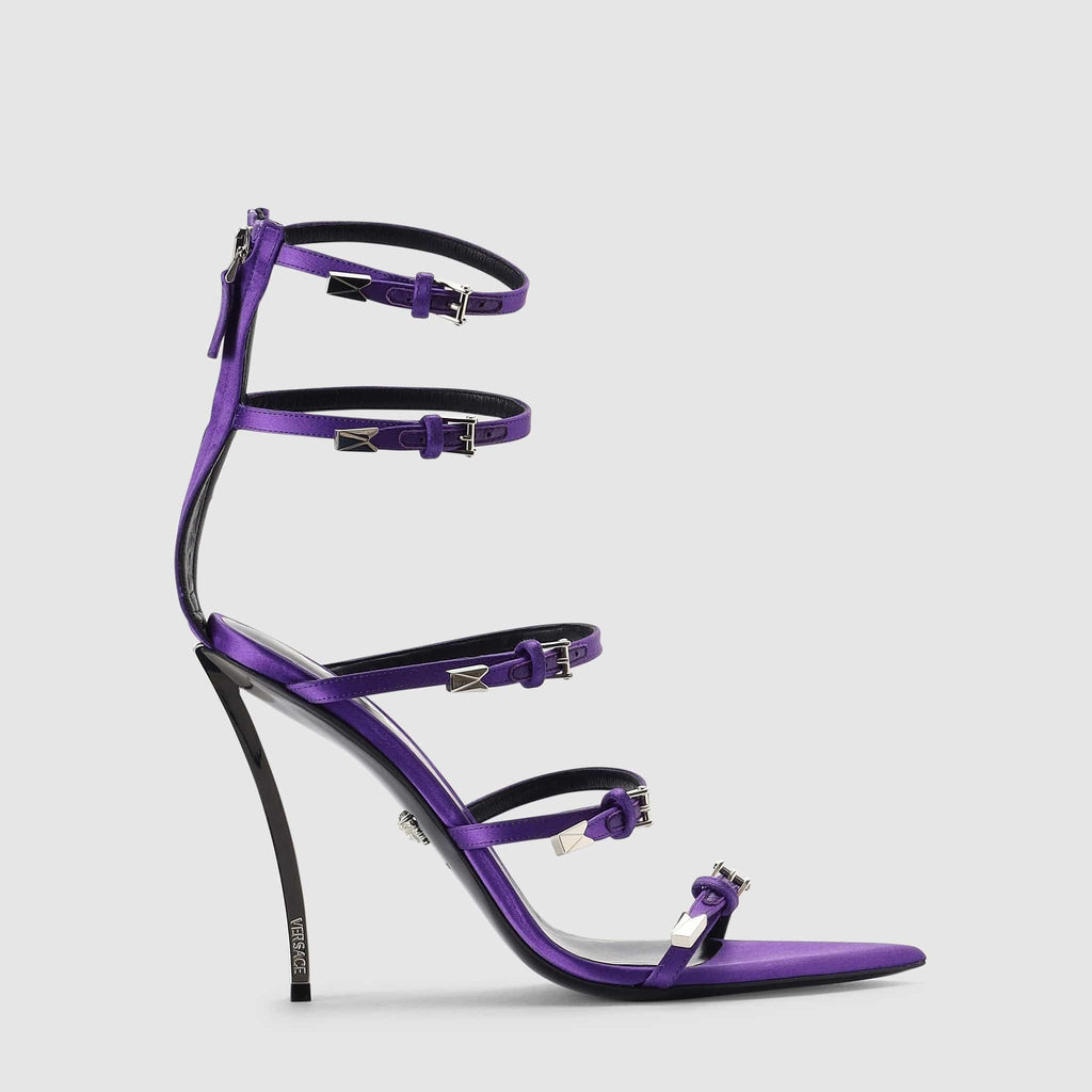 Shoes - Versace Women's Pin-Point Purple Sandals