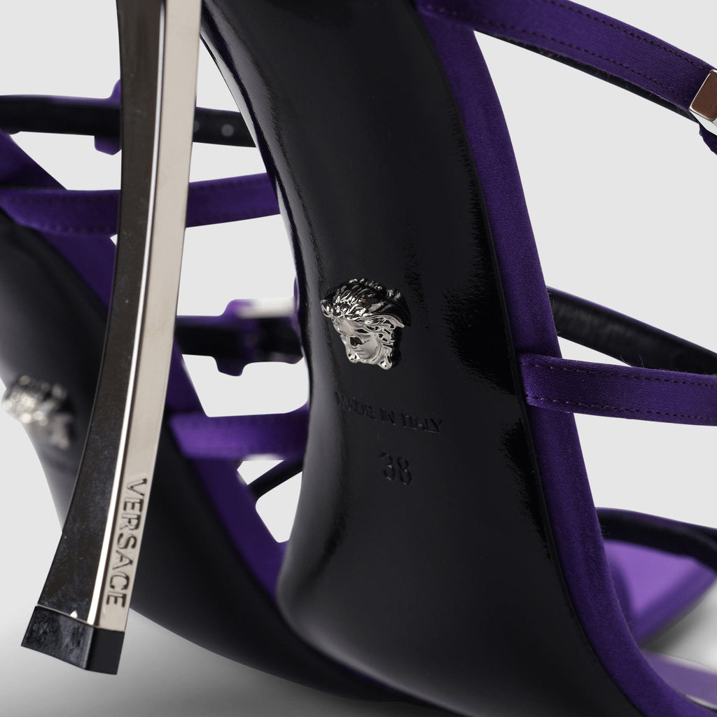 Shoes - Versace Women's Pin-Point Purple Sandals