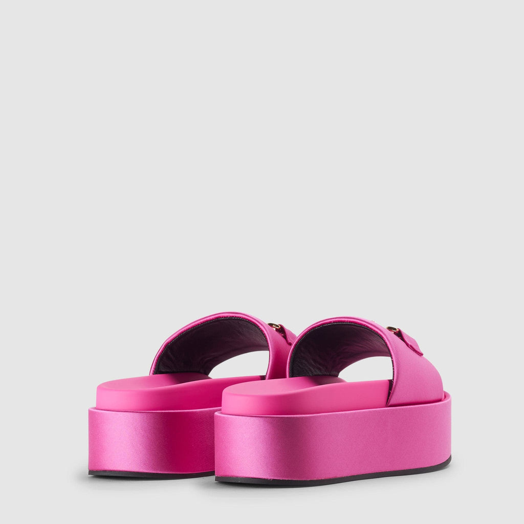 Shoes - Versace Women's Medusa Biggie Platform Pink Slides