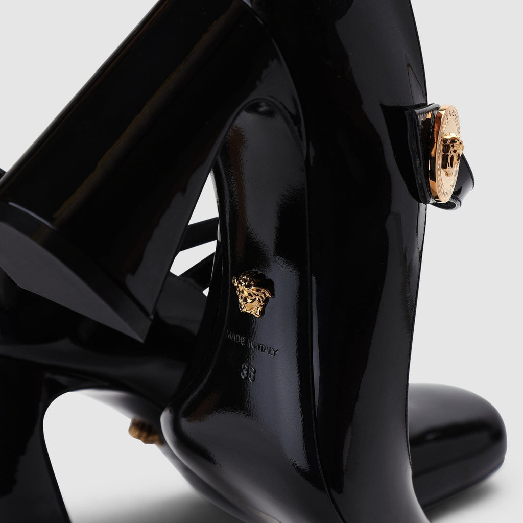 Shoes - Versace Women's Medusa Mary Jane Black Heels