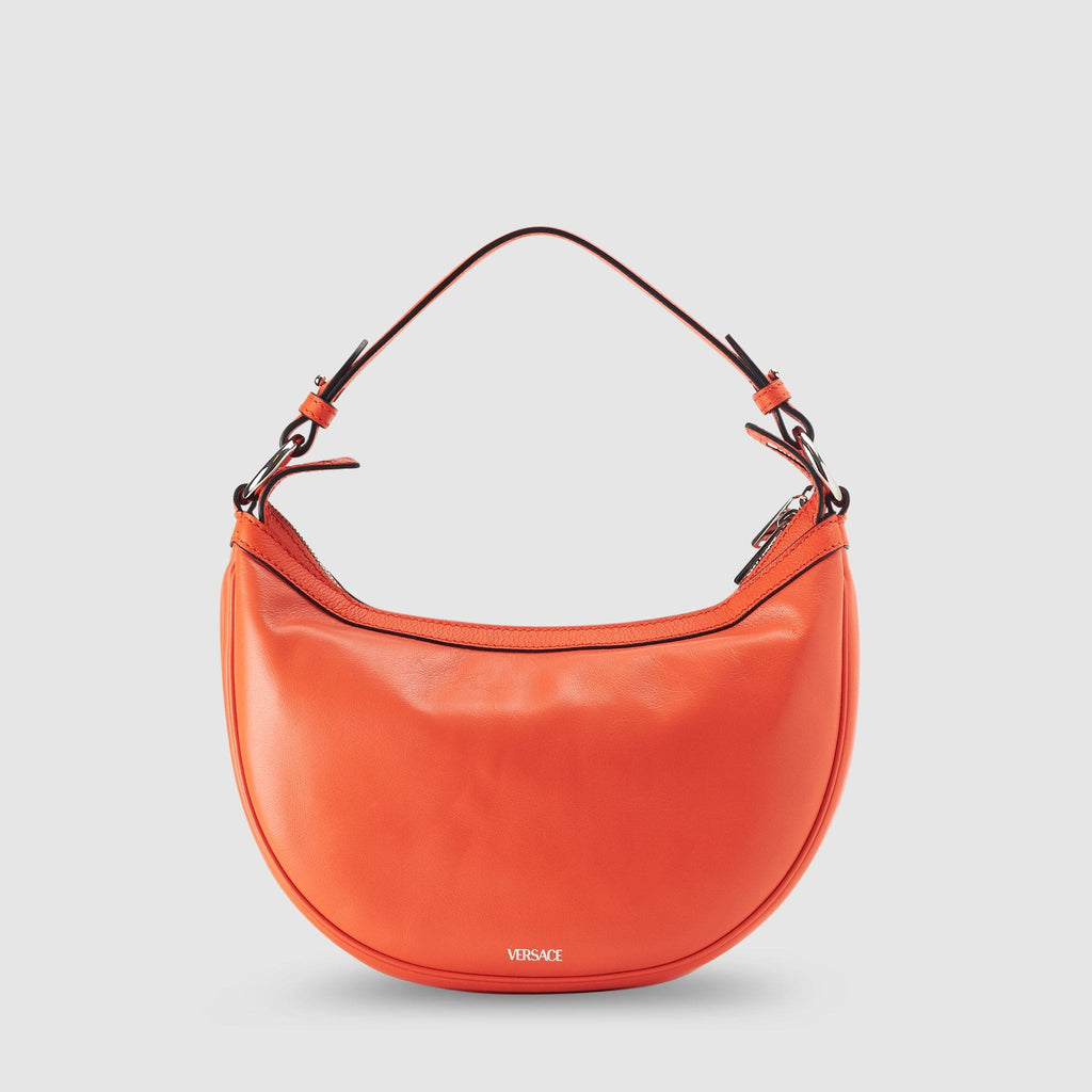 BAGS - Versace Women's Repeat Small Hobo Orange Shoulder Bag