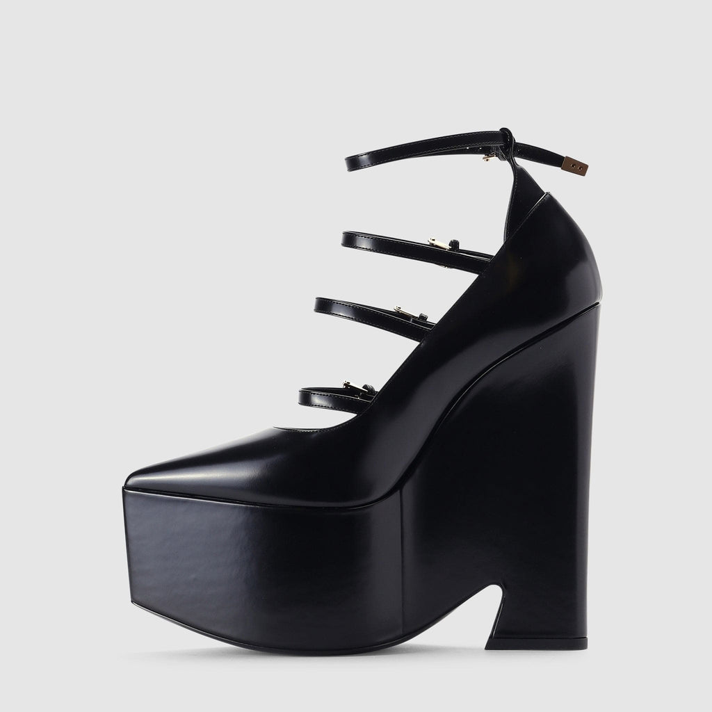 Shoes - Versace Women's Tempest Platform Pumps Black Heels
