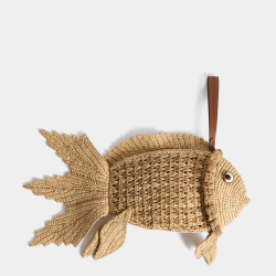 Anya Hindmarch Raffia Fish Clutch